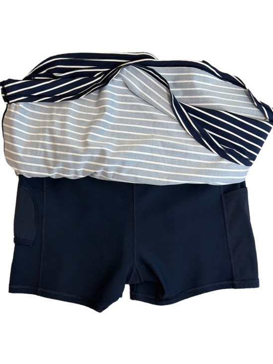Athleta Stealth Striped Tennis Skort in a Navy & White Nautical Pattern - Picture 8 of 13
